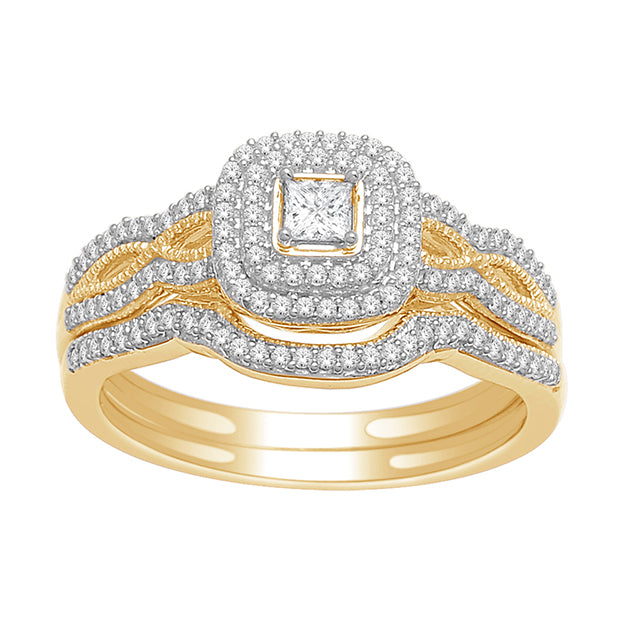 10K Yellow 0.40Ct D-Ladies Rings