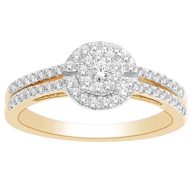 14K Yellow 0.40Ct D-Ladies Rings