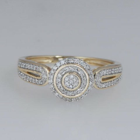 10K Yellow 0.20Ct D-Ladies Rings