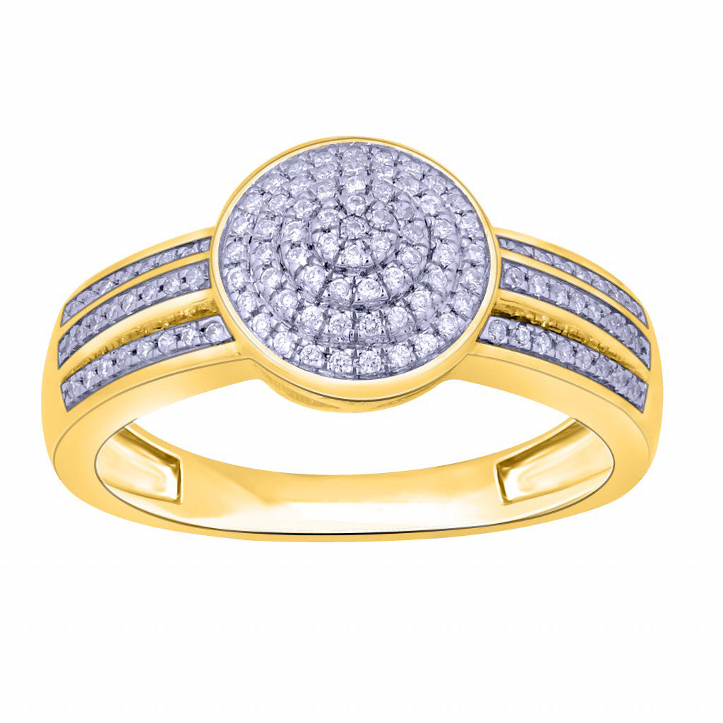 10K Yellow 0.22-0.24Ct D-Ladies Rings