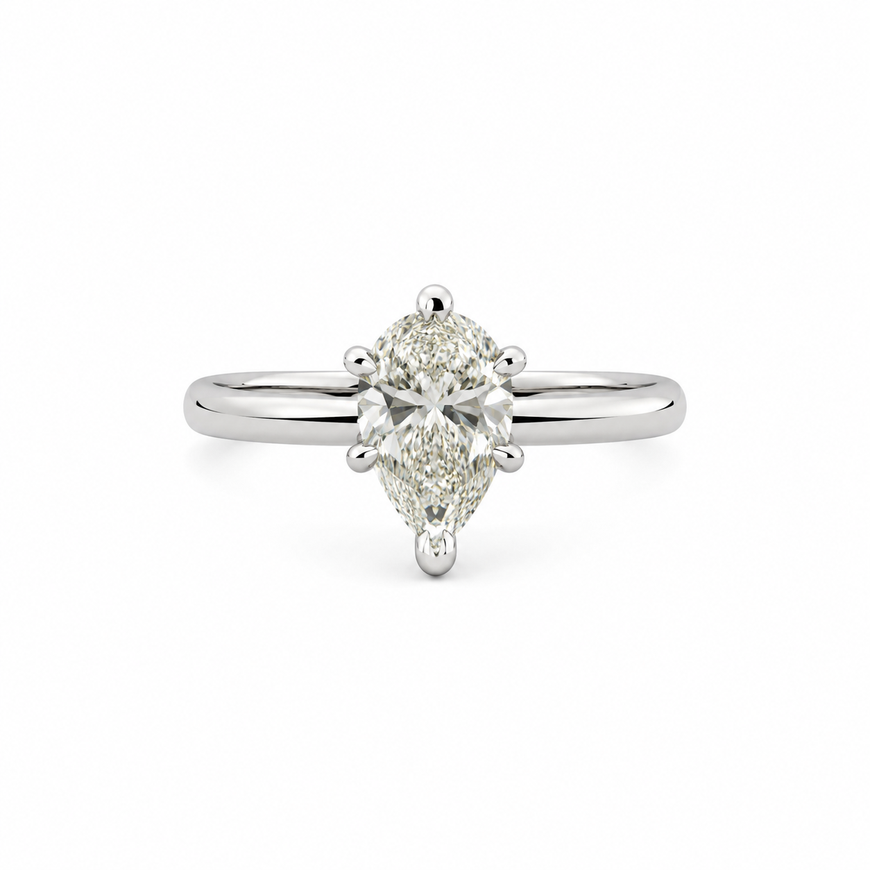 18KT White Gold 0.90 CTW Diamond Ring [K85H00]