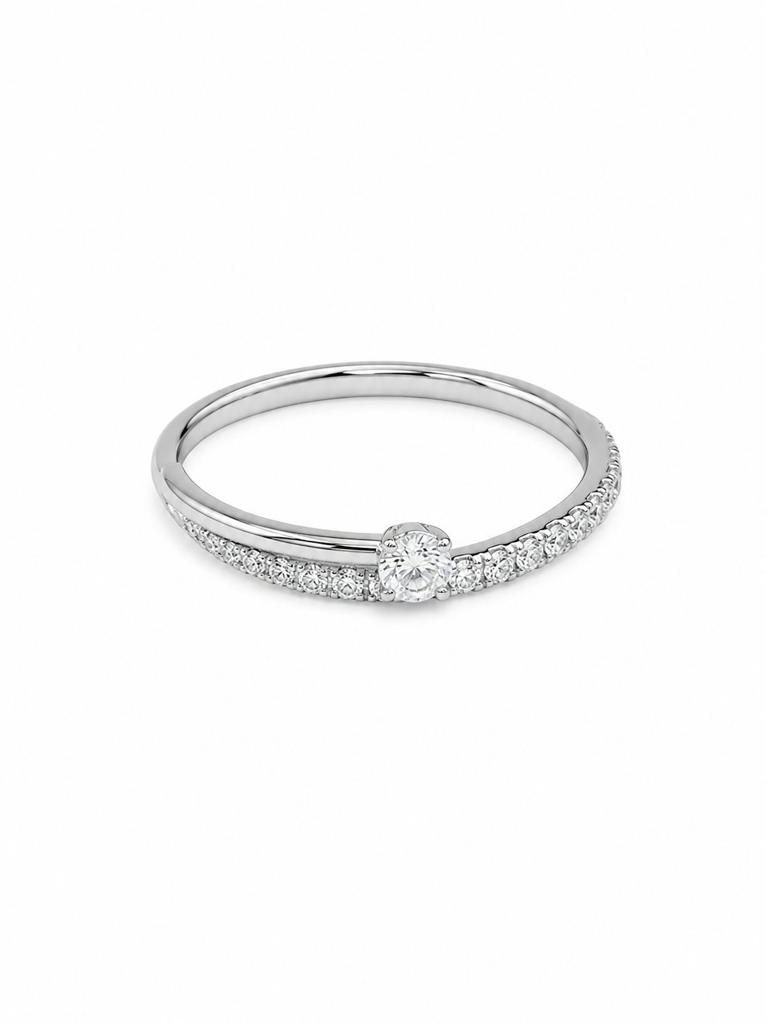 18KT White Gold 0.30 CTW Diamond Ladies Ring [K16H50]