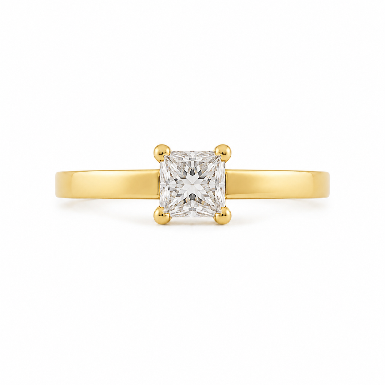 18KT Yellow Gold 0.50 CTW Diamond Ring [K42H00]t