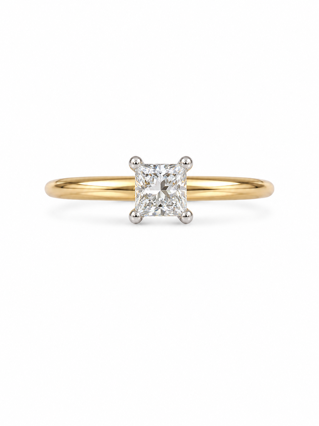 14KT Yellow Gold 0.50 CTW Diamond Ring [K35H00]