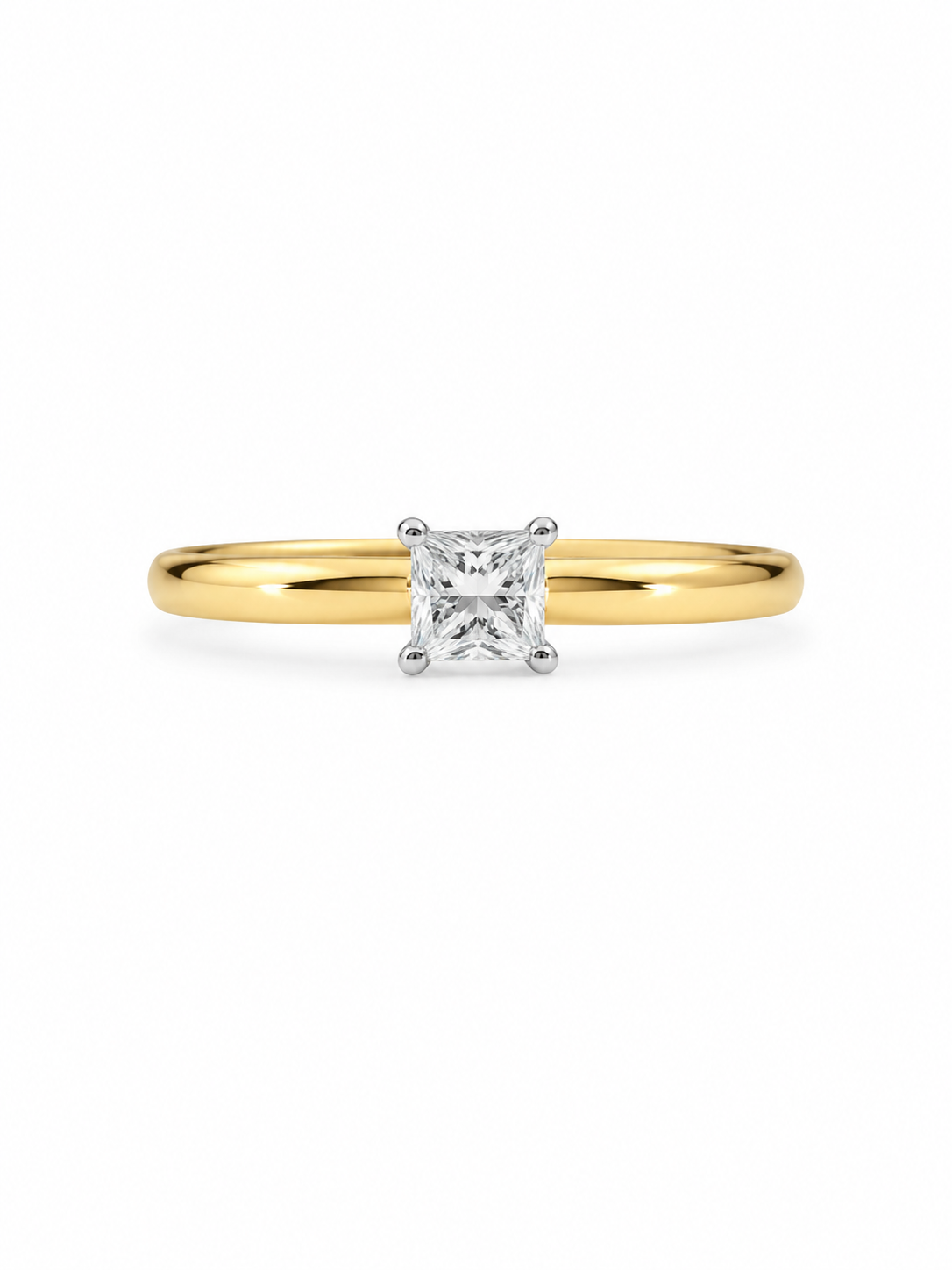 18KT Yellow Gold 0.33 CTW Diamond Ring [K35H00]