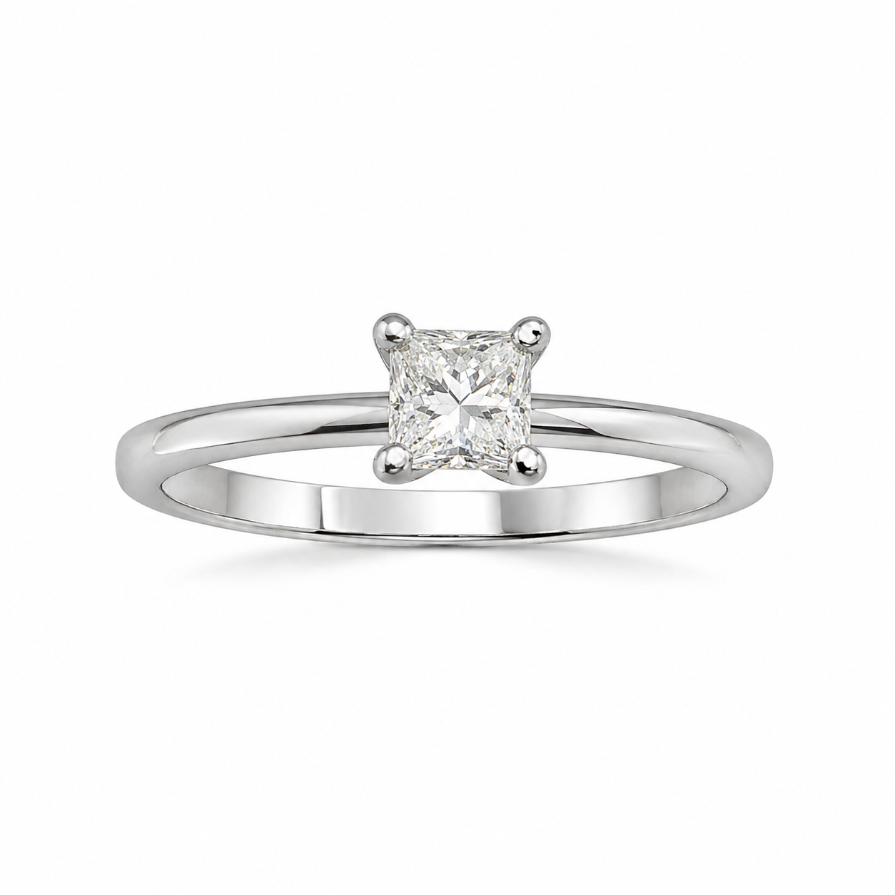 14KT White Gold 0.40 CTW Diamond Ring [K25H00]