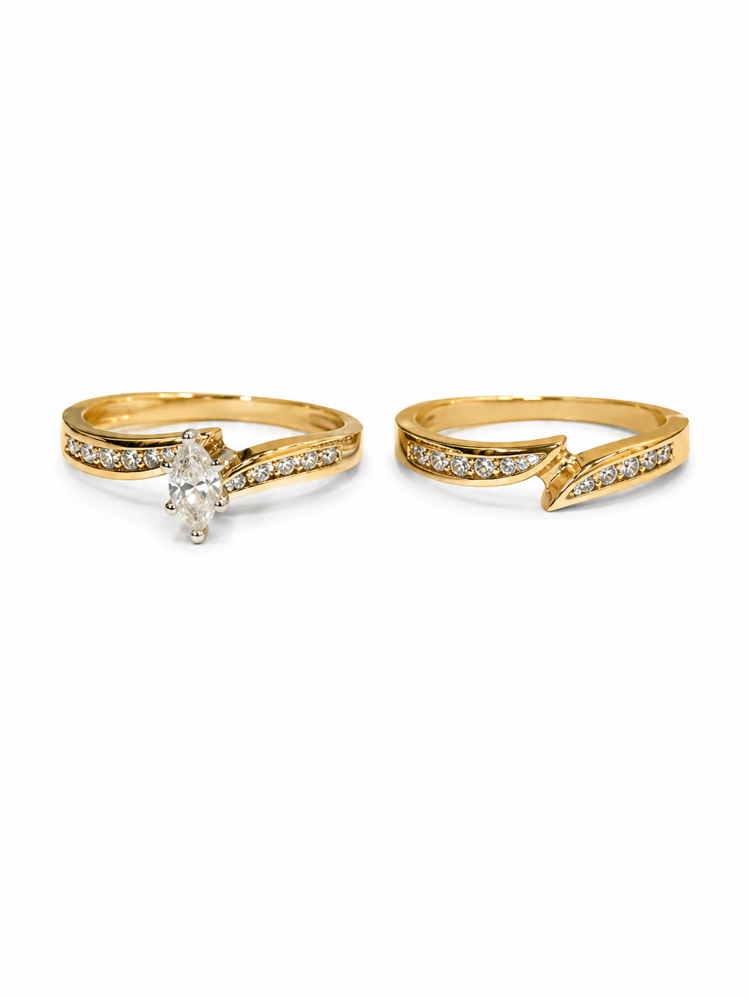 14KT Yellow Gold 0.45 CTW Diamond Ring [K3T]