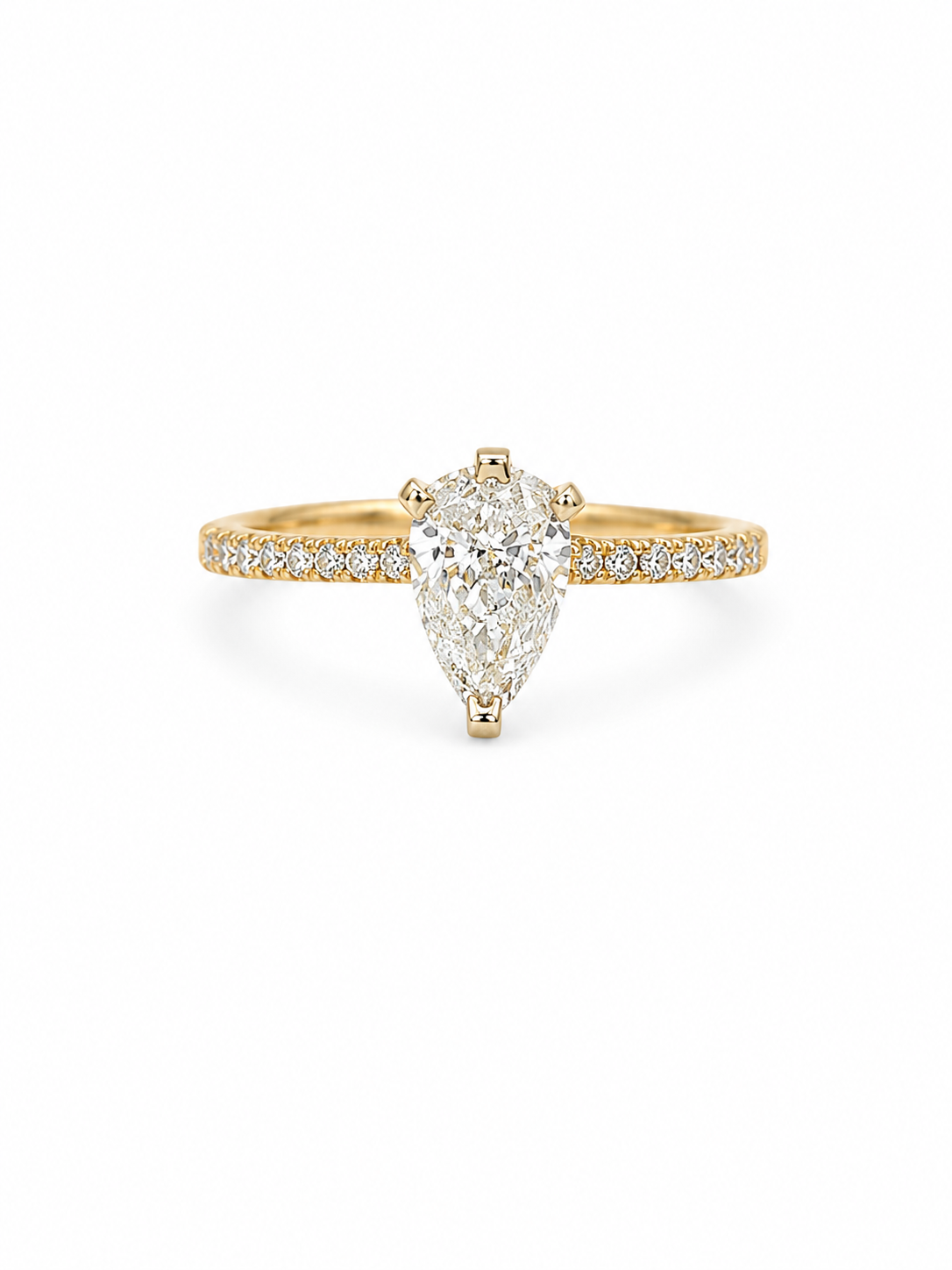 18KT Yellow Gold 1.01 CTW Diamond Ring [K8T]