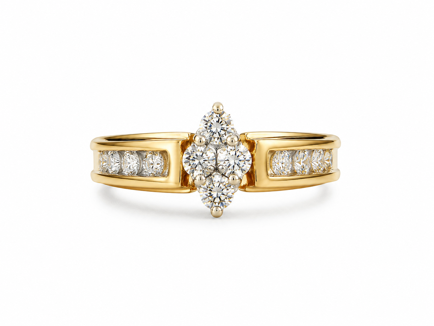 14KT Yellow Gold 0.50 CTW Diamond Ring [K3T]