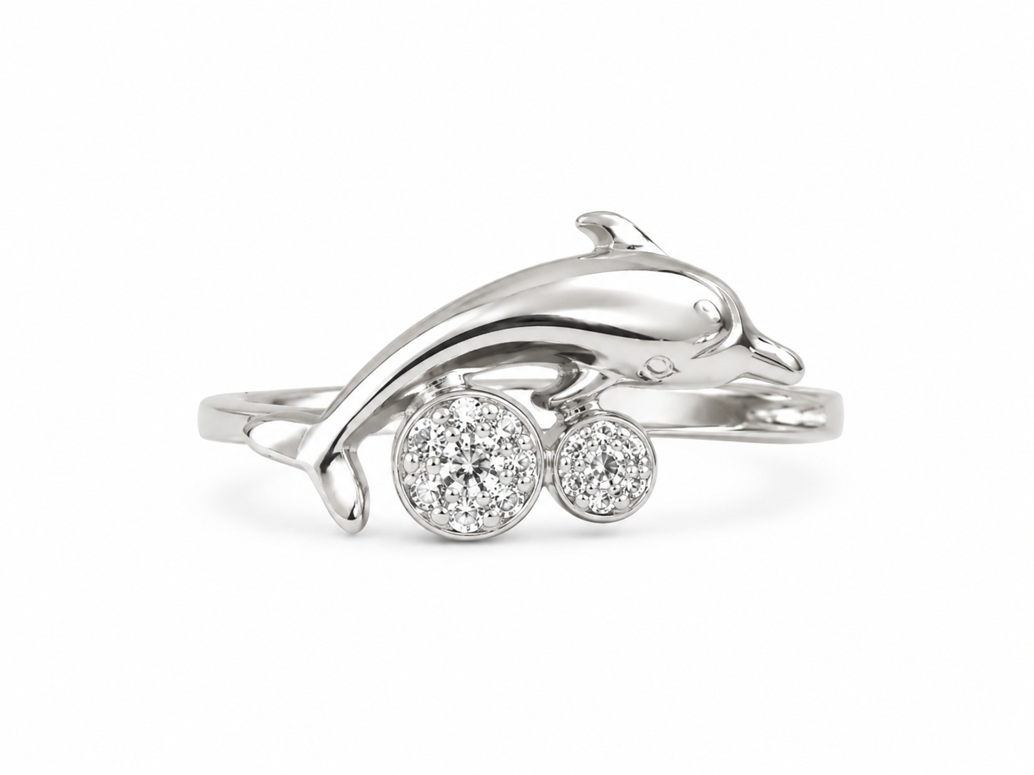 14KT White Gold 0.10 CTW Diamond Ring [K9H50]