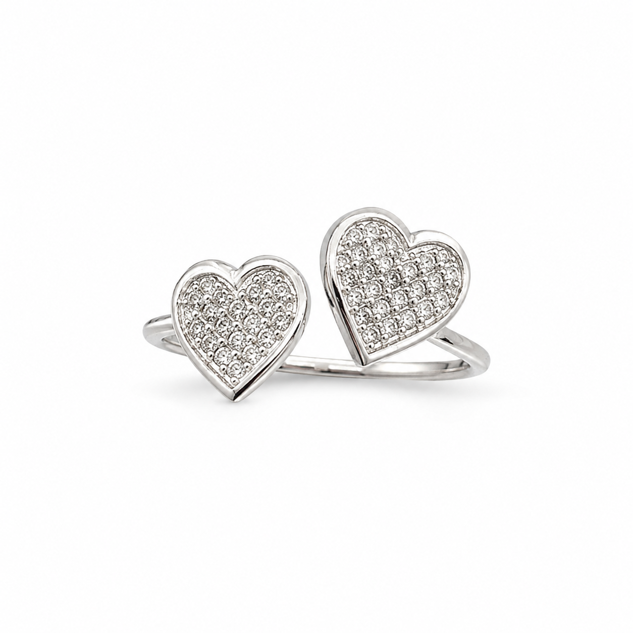 10KT White Gold 0.13 CTW Diamond Ring [K6H00]