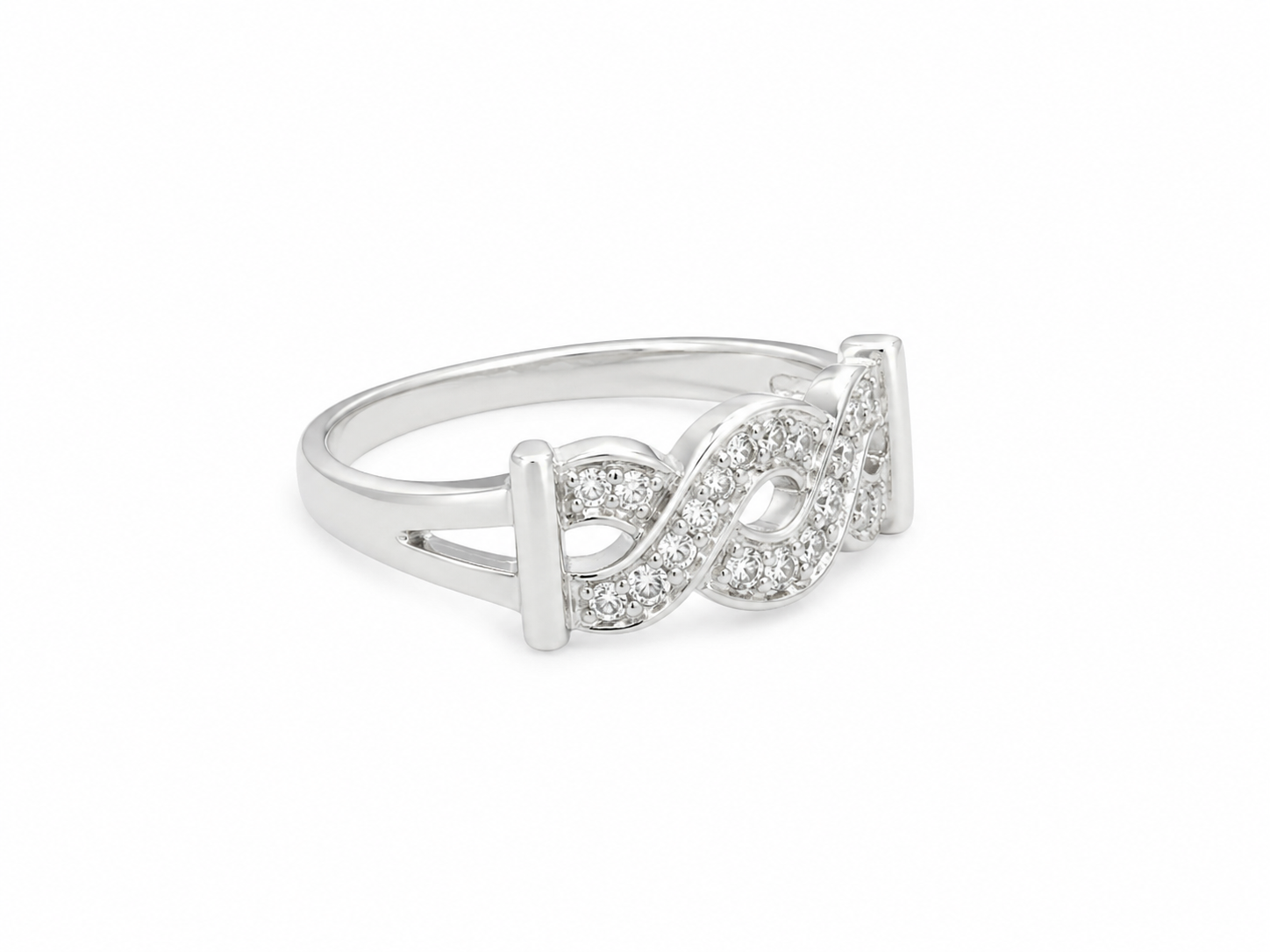 10KT White Gold 0.05 CTW Diamond Ring [K5H00]