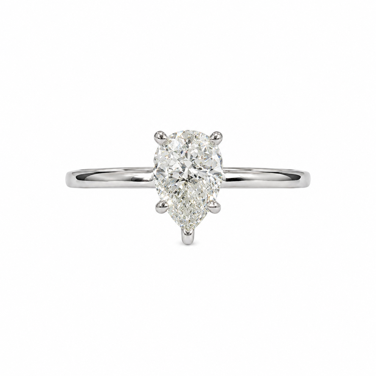 18KT White Gold 1.13 CTW Diamond Ring [K62H00]