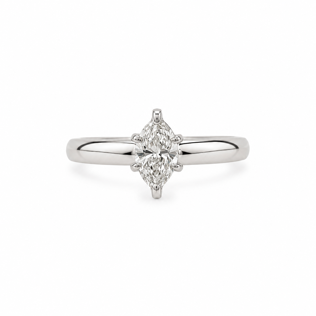 14KT White Gold 0.50 CTW Diamond Ring [K3T]