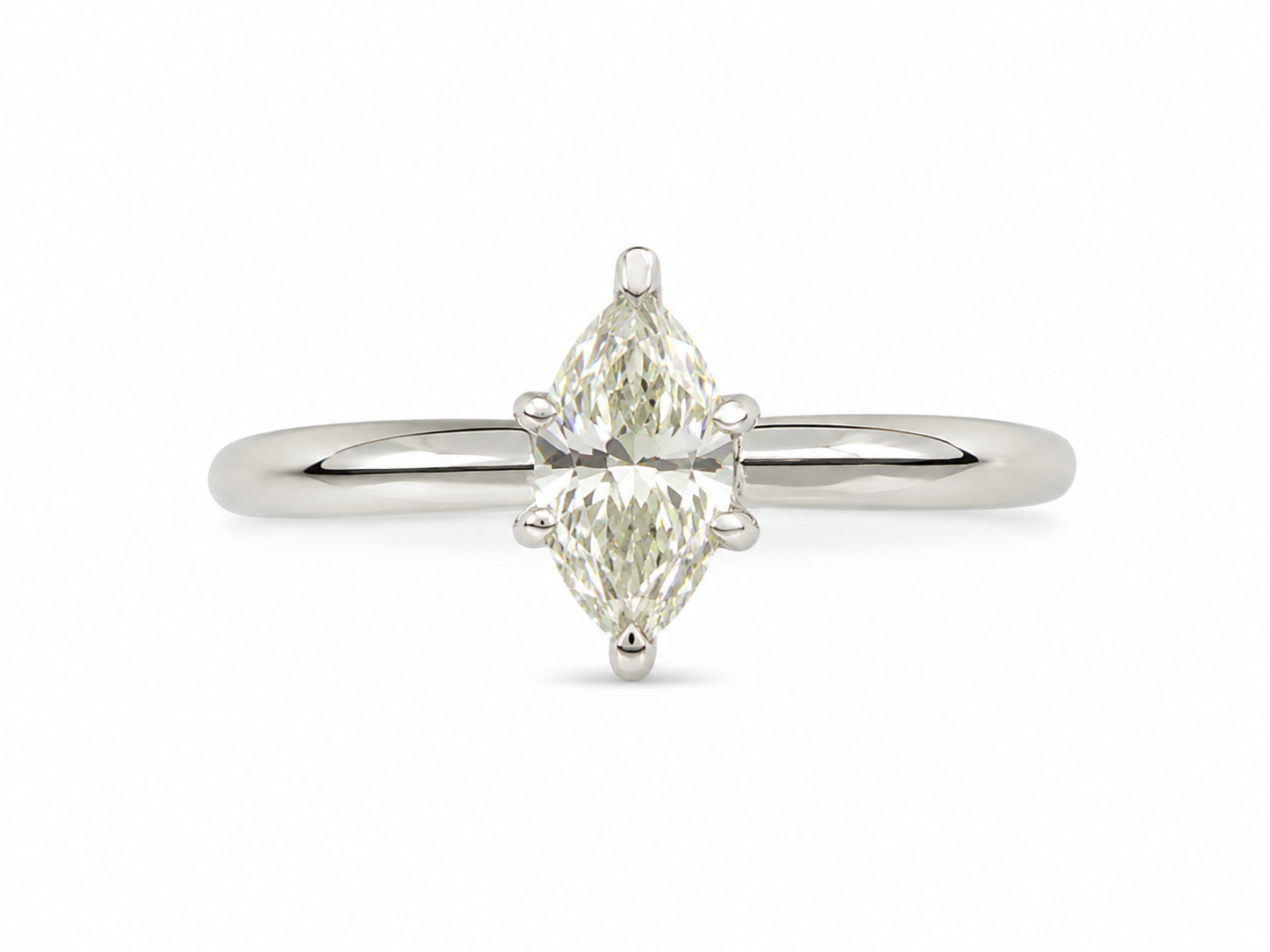 14KT White Gold 0.50 CTW Diamond Ring [K25H00]