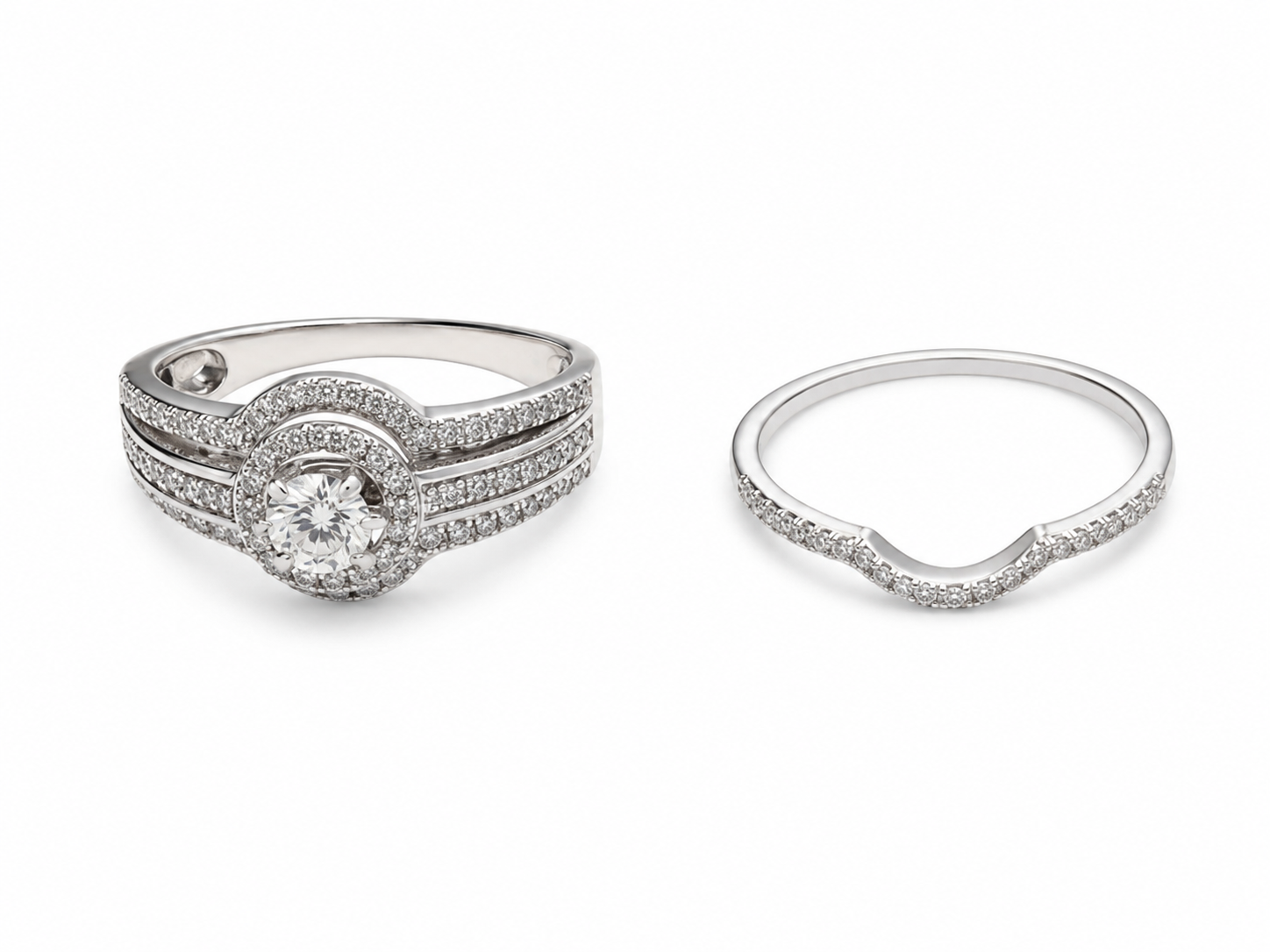 14KT White Gold 0.75 CTW Diamond Ring [K4T]
