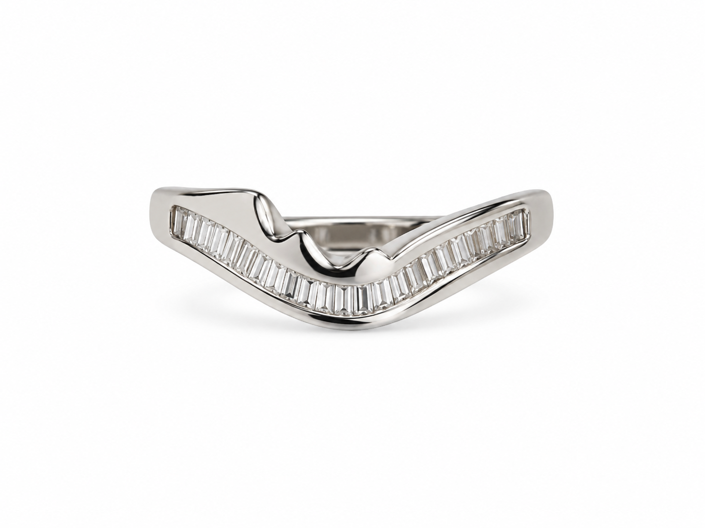 14KT White Gold 0.15 CTW Diamond Ring [K15H00]