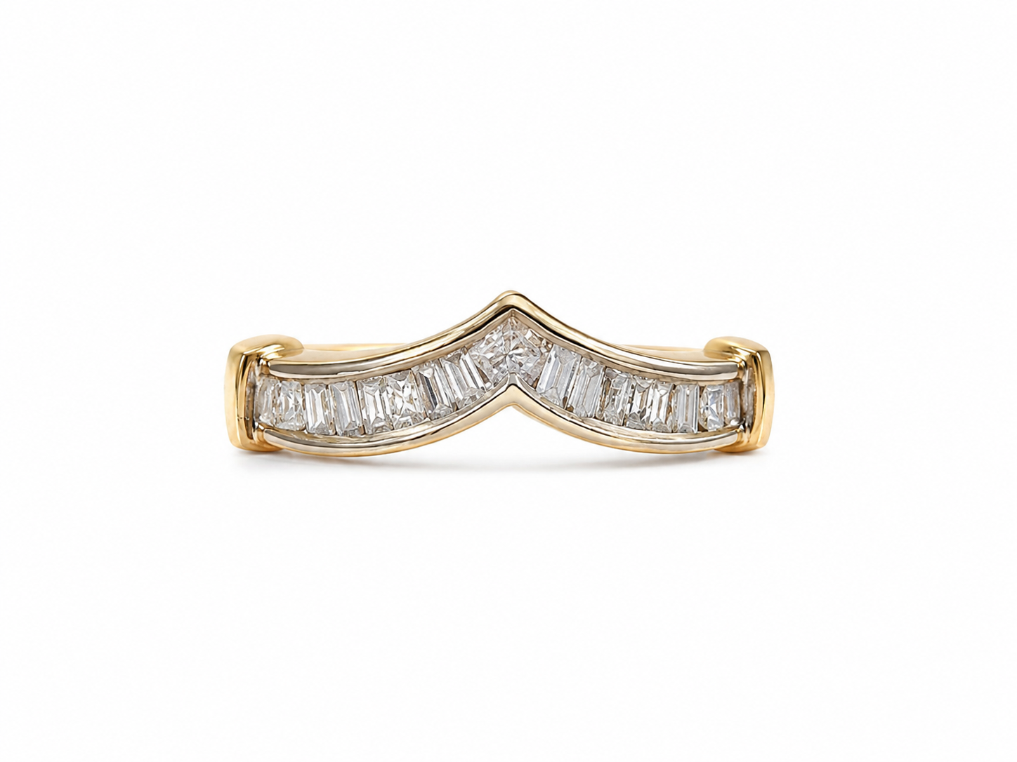10KT Two Tone 0.25 CTW Diamond Ring [K9H00]