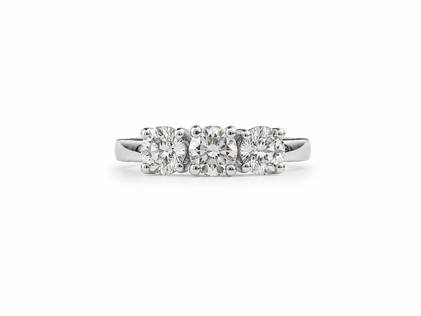 14KT White Gold 1 CTW Diamond Ring [K4T]