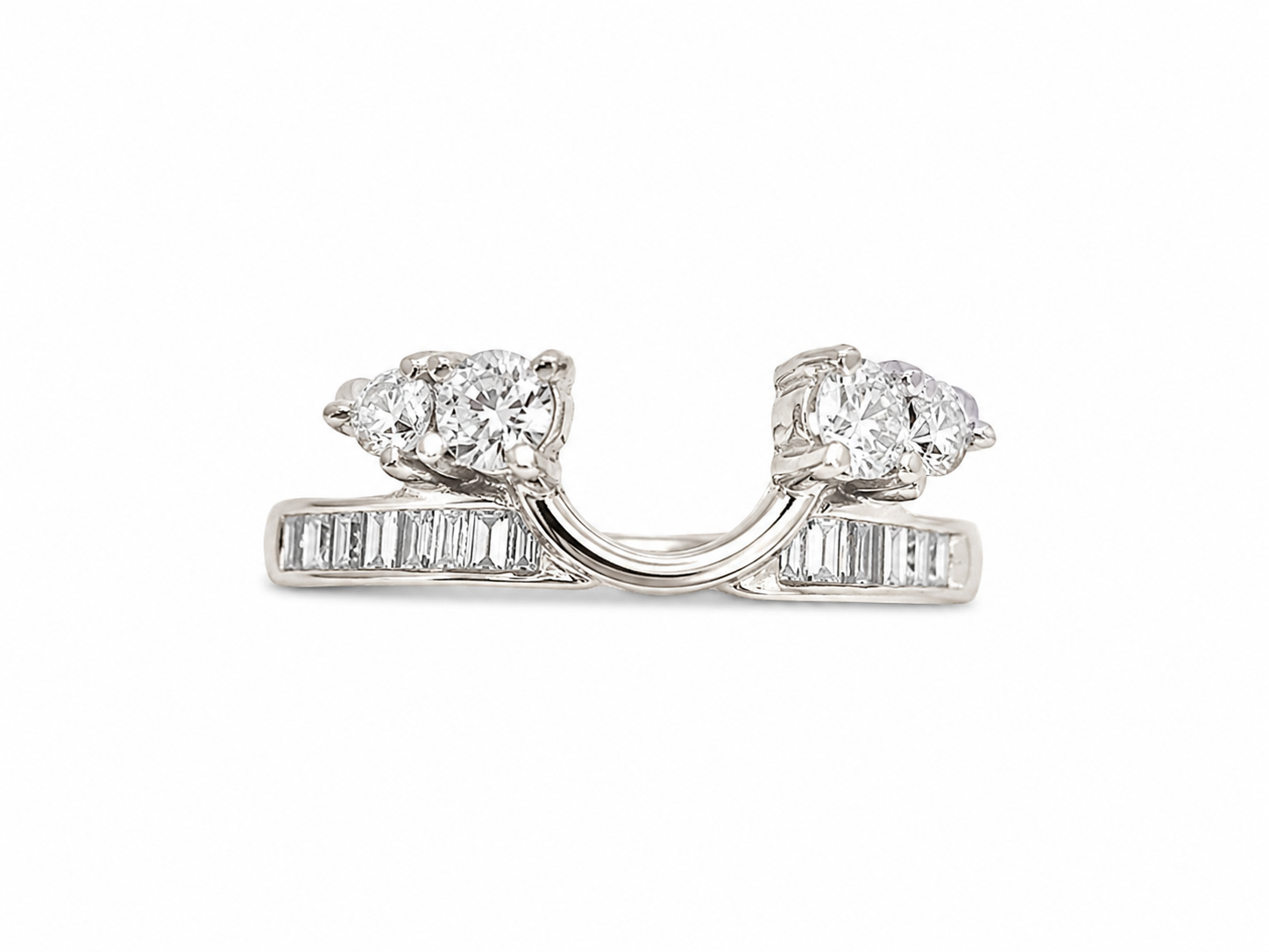 14KT White Gold 0.35 CTW Diamond Ring [K15H00]