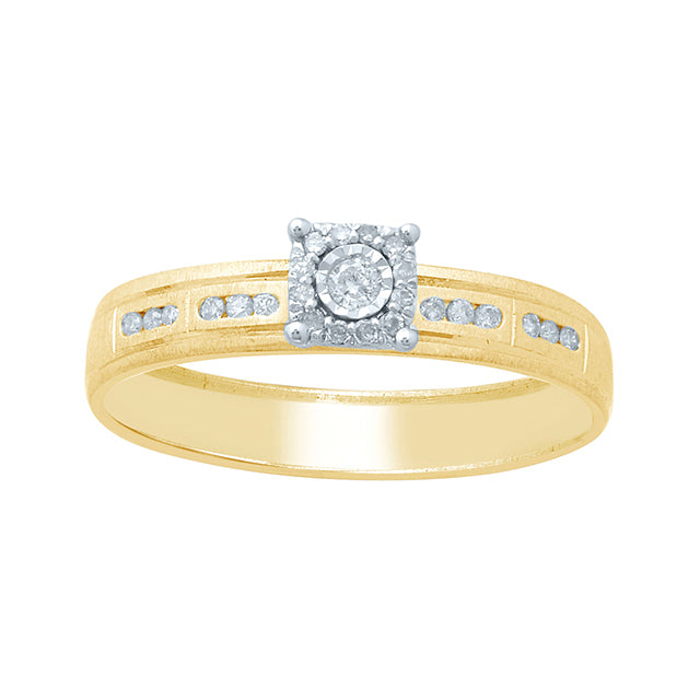 10K Yellow 0.25Ct D-Ladies Rings