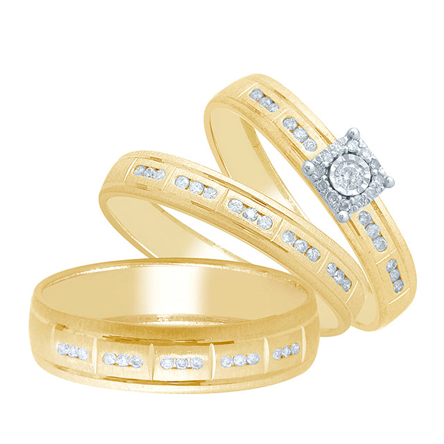 10K Yellow 0.25Ct D-Ladies Rings