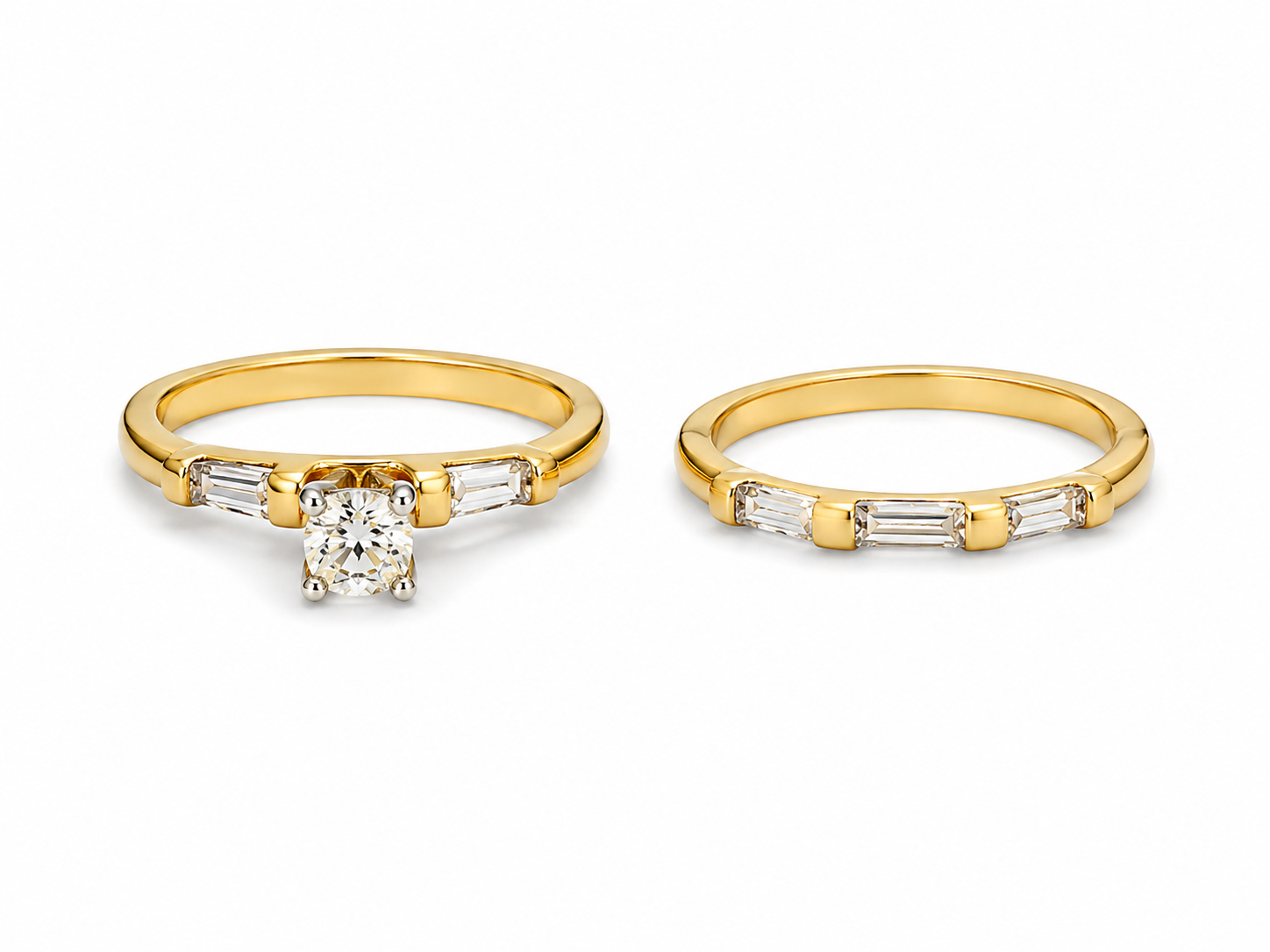 14KT Yellow Gold 0.53 CTW Diamond Ring [K3T]