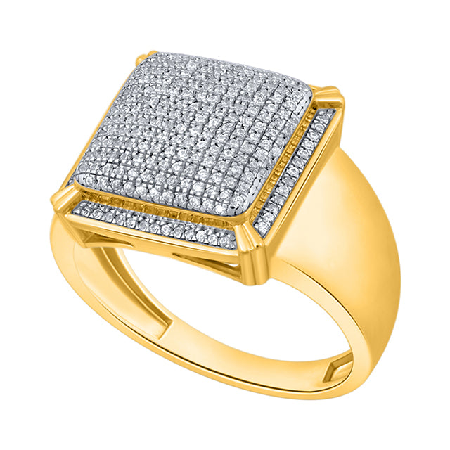 10K Yellow 0.44-0.51Ct D-Micropave Rings