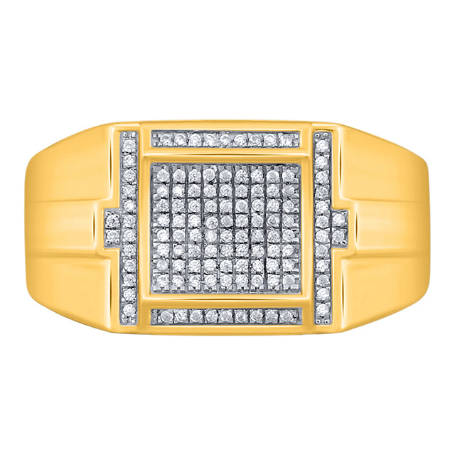 10K Yellow 0.20-0.27Ct D-Micropave Rings