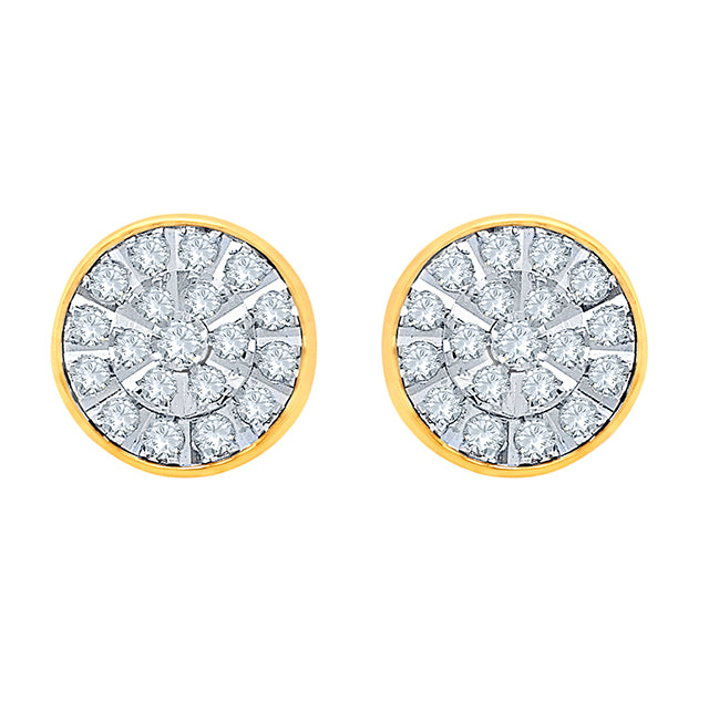 10K Yellow 0.19Ct D-Earring Ldsrd S