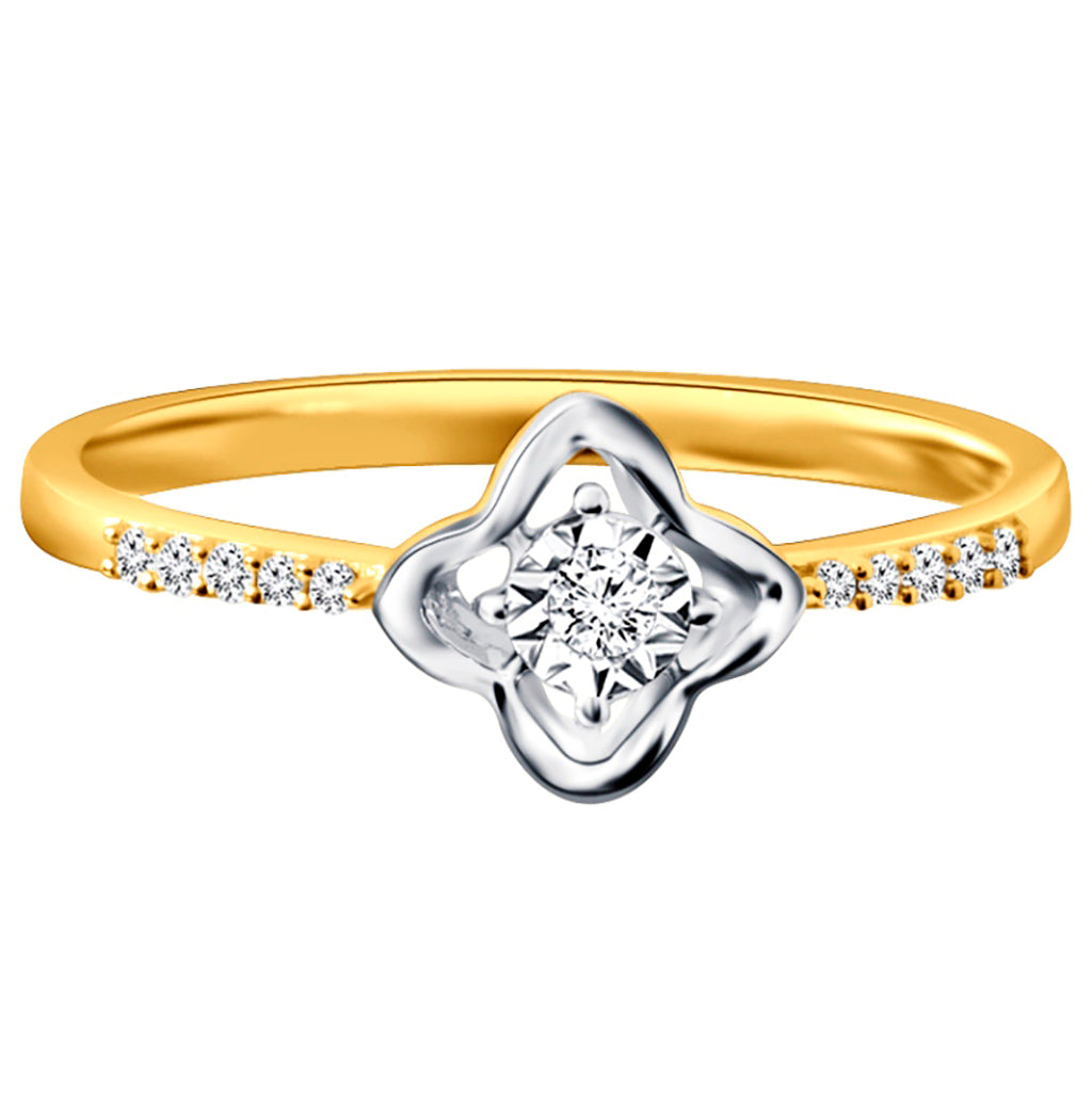 10K Yellow 0.07Ct D-Ladies Rings
