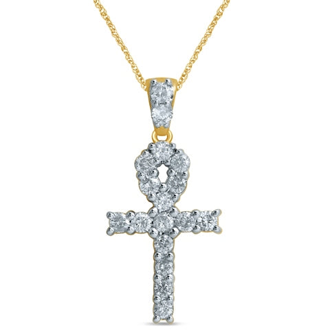 10K Yellow 0.98-1.02Ct D-Ankh