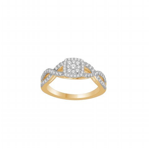 10K Yellow 0.50Ct D-Ladies Rings