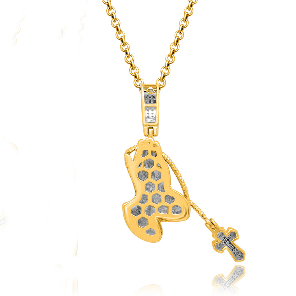 10K Yellow 0.27-0.31Ct D-Praying Hand