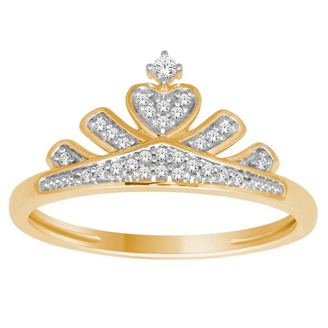 10K Yellow 0.10Ct D-Ladies Rings