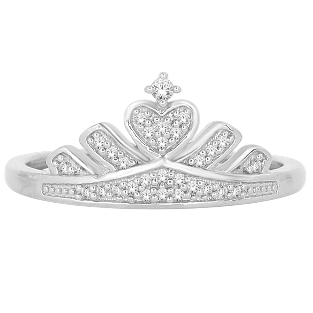 10K White 0.10Ct D-Ladies Rings
