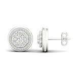 10K White 0.24- 0.25Ct D-Earrings