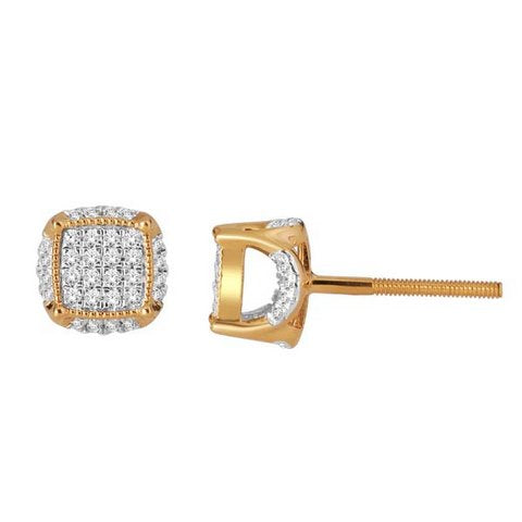 10K Yellow 0.18Ct D-Earrings