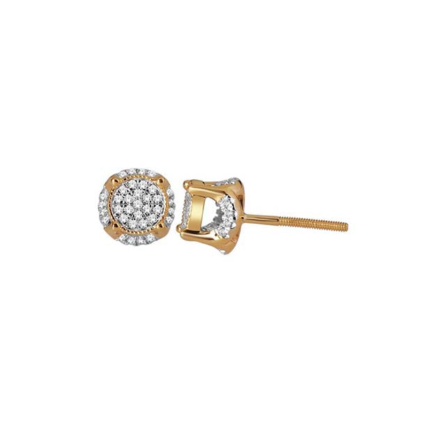 10K Yellow 0.18Ct D-Earring