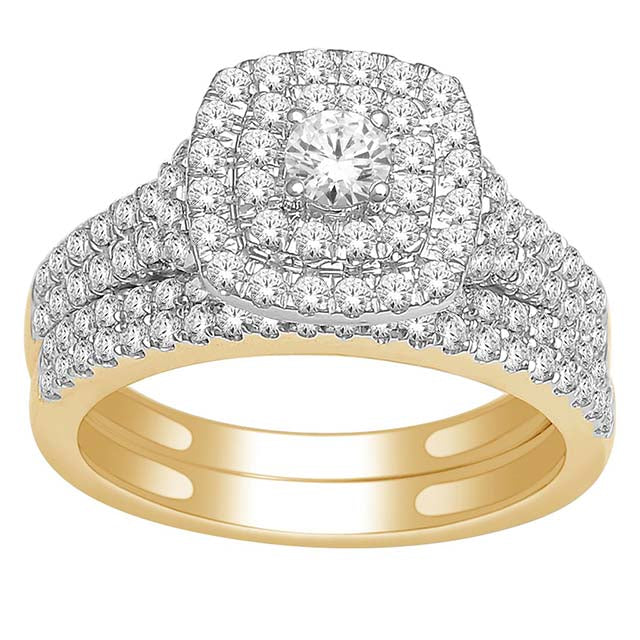 14K Yellow 1.00Ct D-Ladies Rings