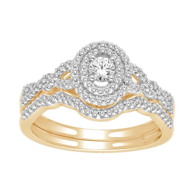 14K Yellow 0.48Ct D-Ladies Ring (One Band)