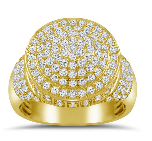 10K Yellow 2.85-  2.96Ct D-Mens Rings