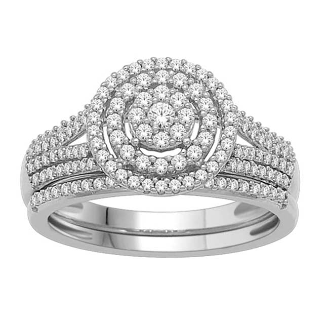 10K White  0.50Ct D-Ladies Ring (One Band)
