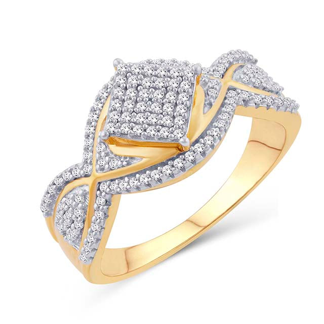10K Yellow 0.33Ct D-Ladies Rings