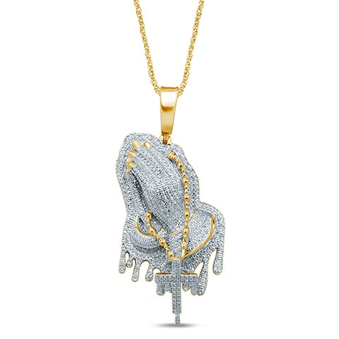 10K Yellow 0.97 -1.05Ct D-Praying Hand