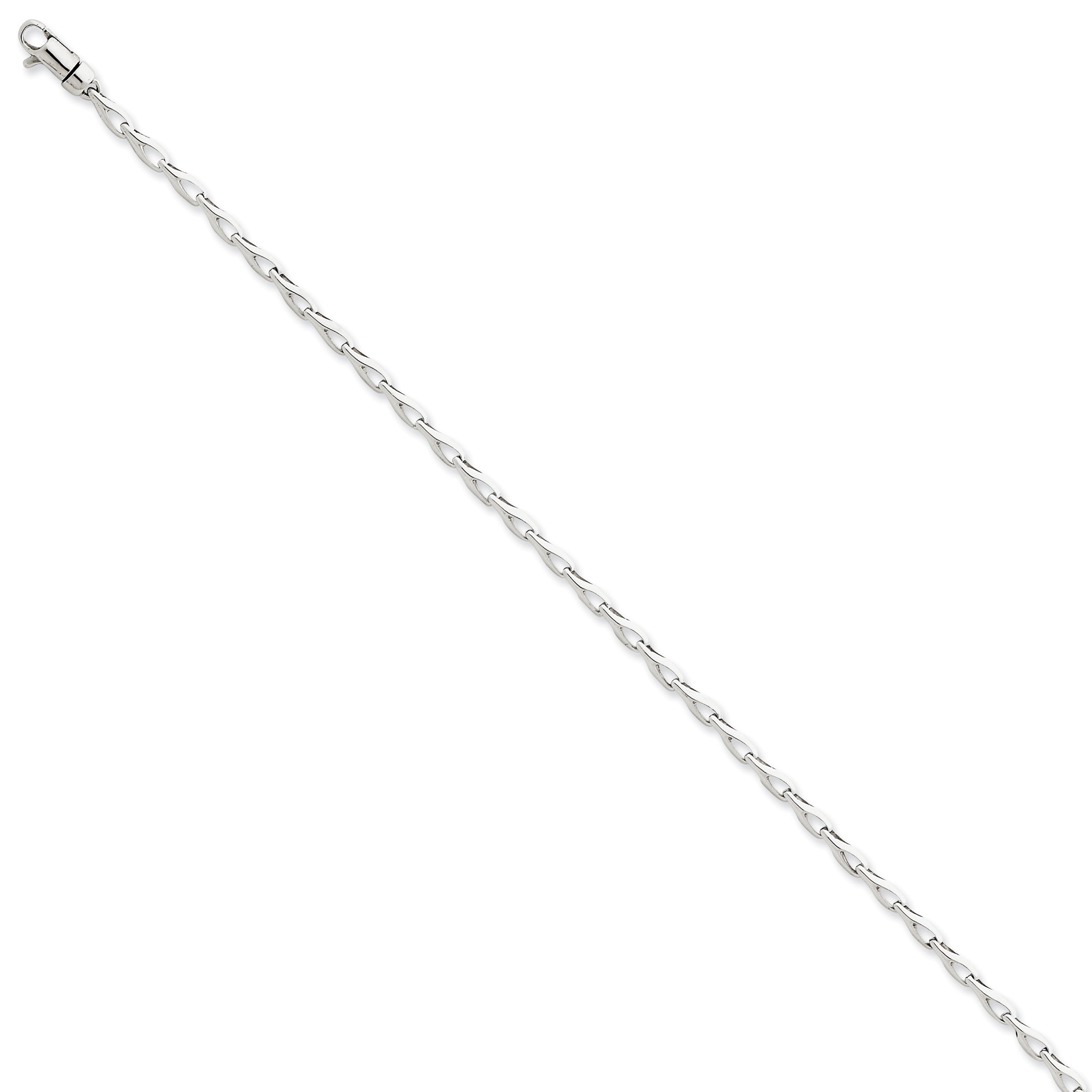14K 18 Inch 2.75Mm Hand Polished Fancy Link With Lobster Clasp Chain