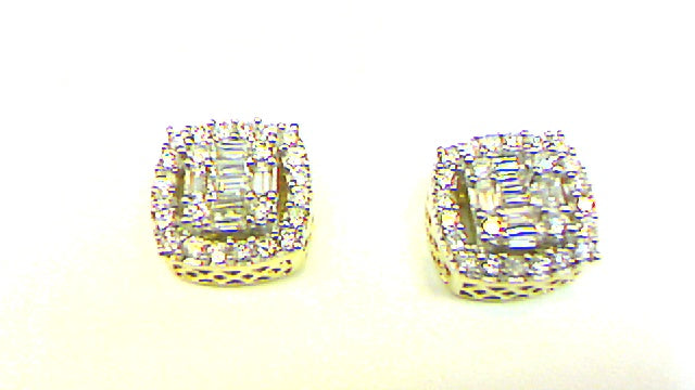 10K Yellow 0.47-0.52Ct D-Dark Earring