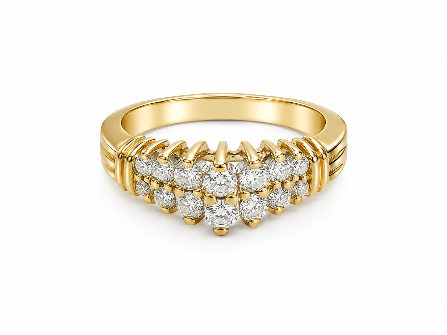 14KT Yellow Gold 0.75 CTW Diamond Ring Band [K2T]