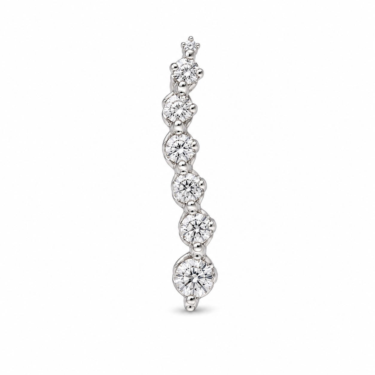 10KT Yellow Gold 0.25 CTW Journey Diamond Pendant [K7H]