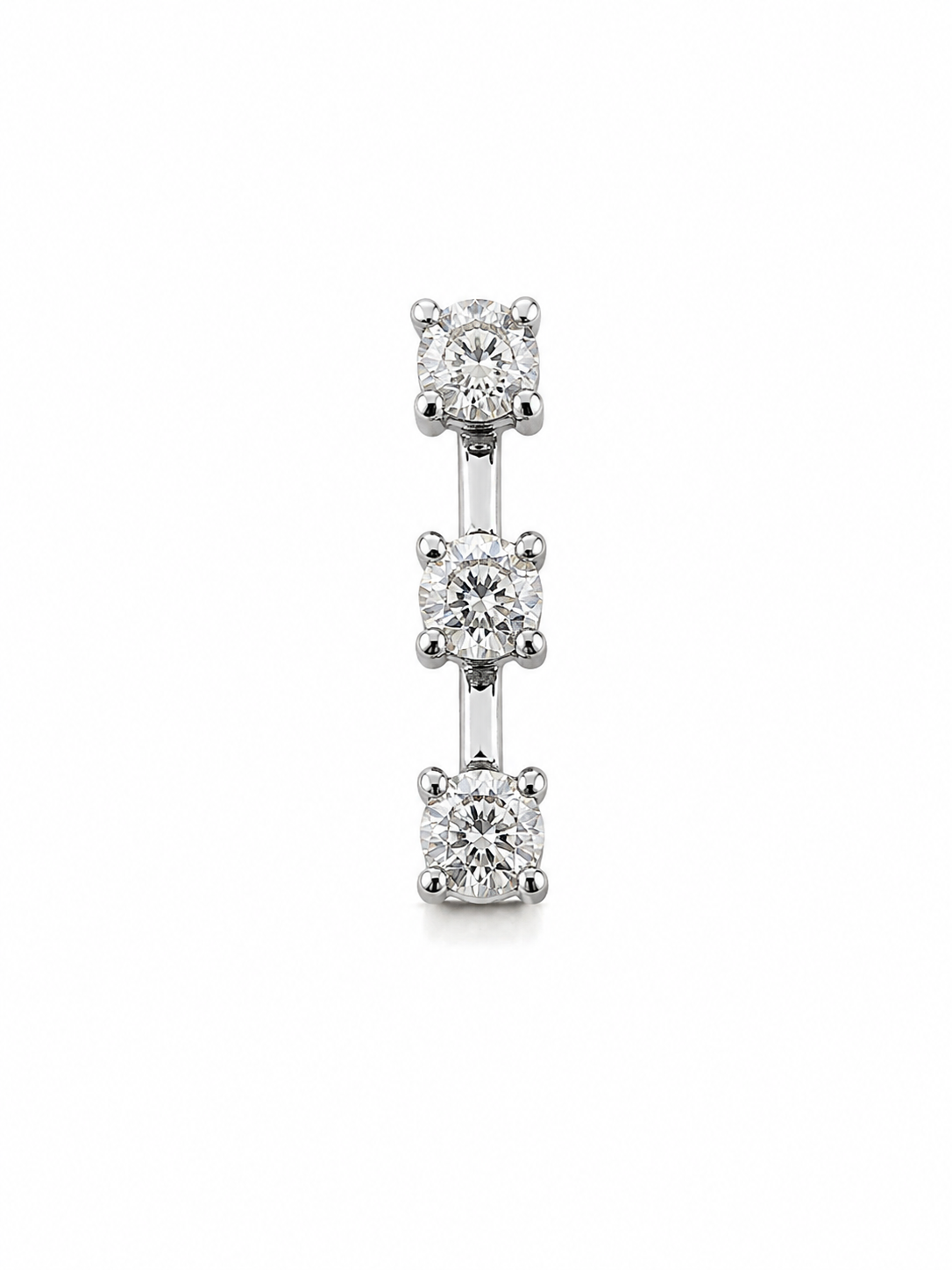 14KT White Gold 0.55 CTW Journey Diamond Pendant [K16H]